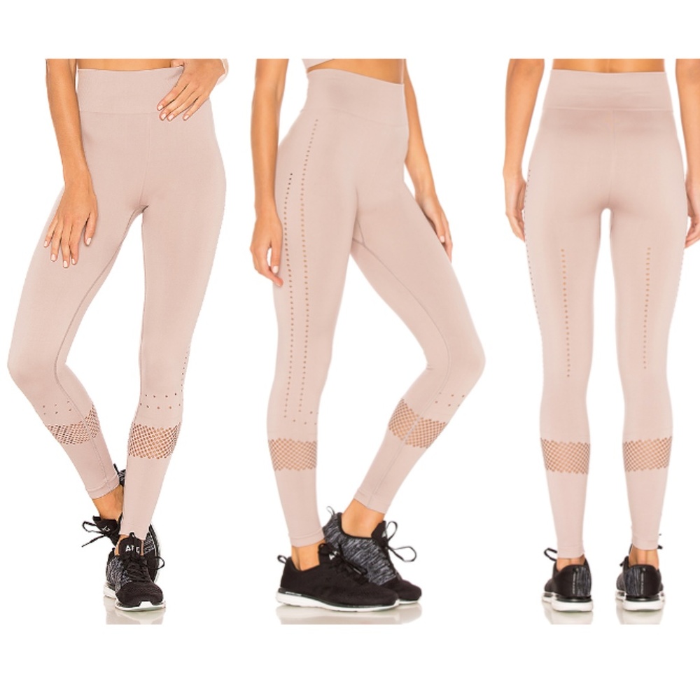 Varley Justin Tights Leggings Vintage Rose Grey M